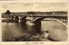 Vichy - La Ville et L'Allier CPA 