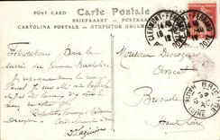 Clermont-ferrand - alte Frau Haus-Strasse von Chaussetiers - CPA