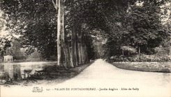 CPA Palate of Fontainebleau Garden of honor Allee of Sully