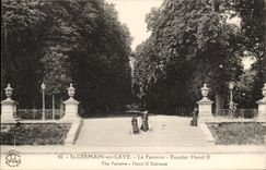 Saint Germain in Bush hammer CPA Floor Staircase Henri II