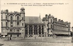 Saint Germain in Bush hammer CPA Castle and vault