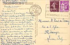 Versailles CPA Gardens of the palate Floors of midday