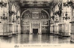Palate of Fontainebleau CPA Gallery Henri II or ballroom