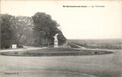 Saint Germain in Bush hammer CPA the terrace