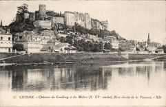 Chinon CPA Castle of Coudray and the Medium (Right Bank of Vienna)