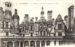Chambord CPa Le chateau Lucarnes et cheminees