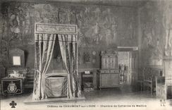 CPA Chateau de Chaumont Chambre de CAtherine de Medicis
