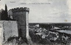 Chinon CPA Castle the Boissy Tower and the city