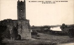 Ancenis CPA Surroundings the tower of Bernardeau and islands of the Loire