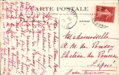 Oudon CPA gesehen von der Strasse von Nantes