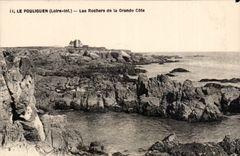 Pouliguen CPA rocks of the great dimension