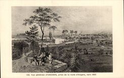 CPA View of Ancenis taken of the road of Angers about 1860