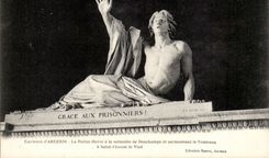 Surroundings of Ancenis CPA Statue high to the memory of Bonchamps and surmounting the tomb have Saint Florent the Old one