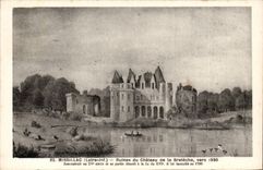 Missillac CPA Ruins of the castle of Breteche about 1830