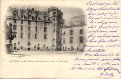 Nantes CPA the castle Frontage on the court