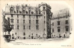 Nantes CPA the castle Frontage on the court