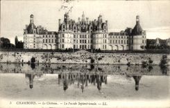 Chambord CPA Le chateau La facade septentrionale