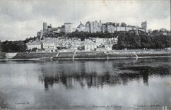 Chinon CPA Panorama of the castle