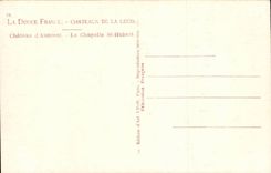 CPA Chateau d'Amboise La chapelle St Hubert