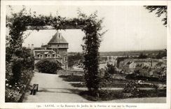 Laval CPA das rosery des ajrdin von Perrine und von Anblick auf dem Mayenne
