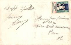 Dieppe CPA Ansicht-Bezirk der Kirche Str Jacques (Aufkleber Tuberkulose-Nahrung)