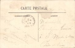 Trouville CPA Seen from of the pier of Deauville