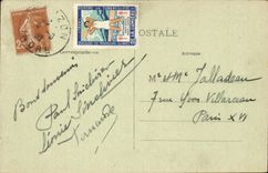 CPA Rander der hohlen Eguzon Ruinen des chateaubrun (Aufkleber Tuberkulose)