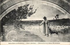 Our Lady of Brebieres CPA Discovered of Statue miraculous (sheep)