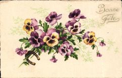 CPA gute Phantasie feiert Fleurs