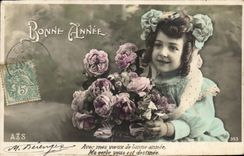 CPA Fantasy Child Happy New Year