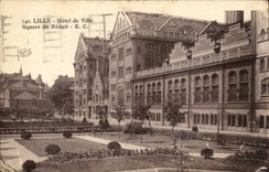 CPA Lille Town hall Public garden of the Tiny room