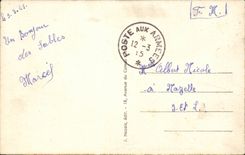 CPA Sande von olonne der Hafen und der Thatch (Kappenfolklorekostum)