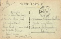 La Baule CPA the beach has high tide towards pornichet