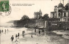 Sainte Marie of pornic CPA Beach and dimension of the large valleys