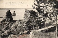 Ile de Brehat CPA Les rochers et la tour Min Joliguet
