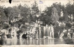 Paris Bois de Boulogne CPA La cascade