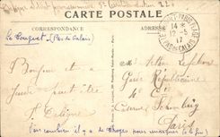 Paris Beach CPA Seen towards the public garden and the church