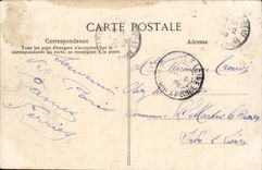 Paris CPA Place Vendome (dirigeable zeppelin)