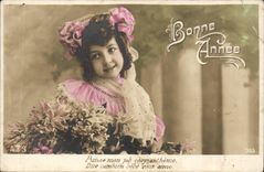 CPA Fantasy Woman Happy New Year Child