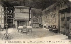 Chenonceaux CPA Le chateau La salle a manger