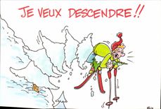 CPM Humour Je veux descendre (ski)