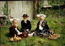 MODERNE KARTE Folklore Bereichs des Bretagne-Lorient