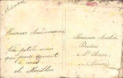 imagination - Woman with flowers - Good Festival - defect - CPA