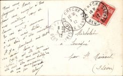 Fantasy - Child - Pretty Girl - Horseshoe - Happy New Year - - CPA