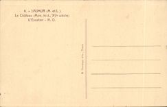 Saumer - the Castle - the Staircase - CPA