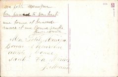 Fantasy - children - Happy New Year - four-leaf clover - furnace leaf clover - CPA