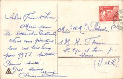 Fantasy - Happy New Year - horse has iron - horseshoe - good luck - CPA