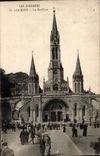 Fantasy - Lourdes - the Basilica - CPA