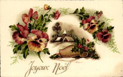 CPA Fantaise Merry Christmas (chart small size)