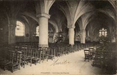 Interior Jouarre CPA of the church